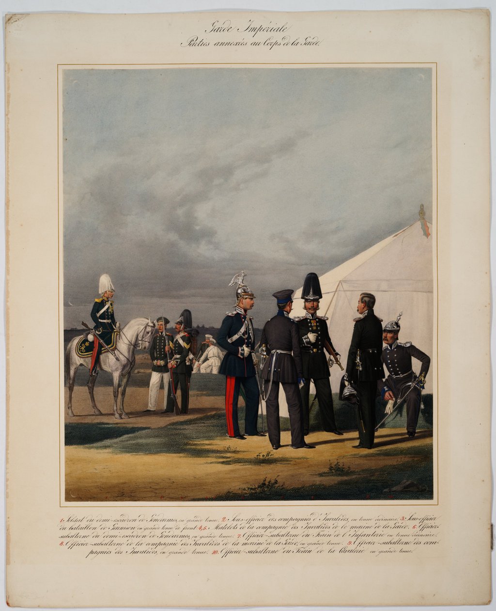 Průkopníci, invalidé a četníci císařského gardového sboru, 1867 od Karl Karlovich Piratsky