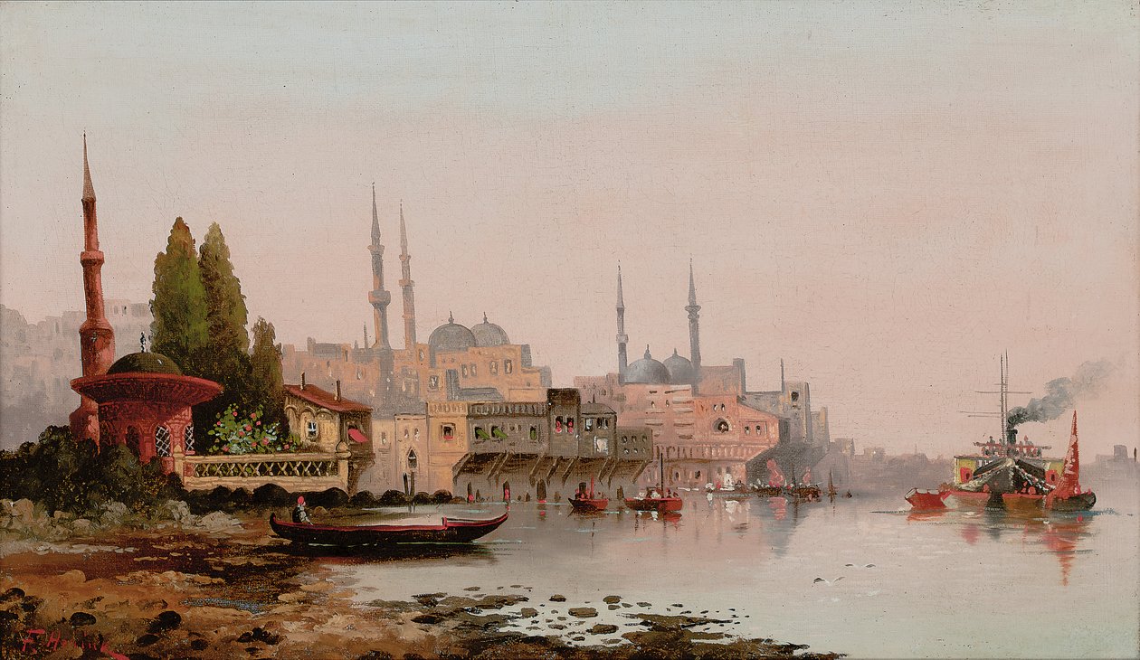 Bejrút, kolem roku 1890 (olej na plátně) od Karl Kauffman