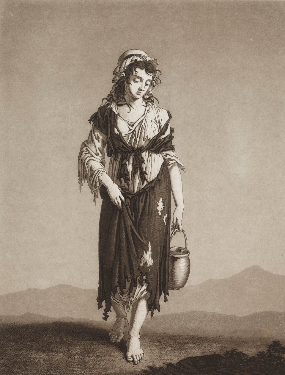 Mladí žebráci, c. 1800. od Karl Ludwig Bernhard Buchhorn