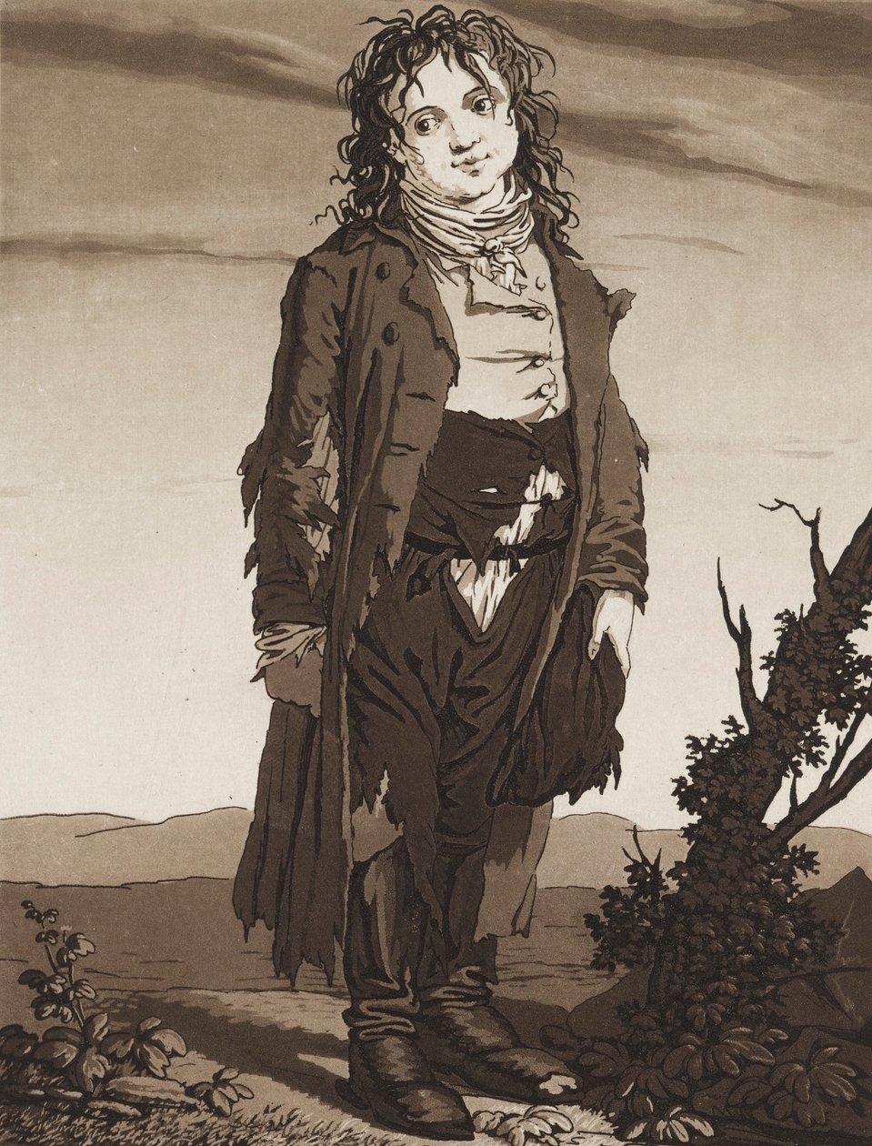 Mladí žebráci, c. 1800. od Karl Ludwig Bernhard Buchhorn
