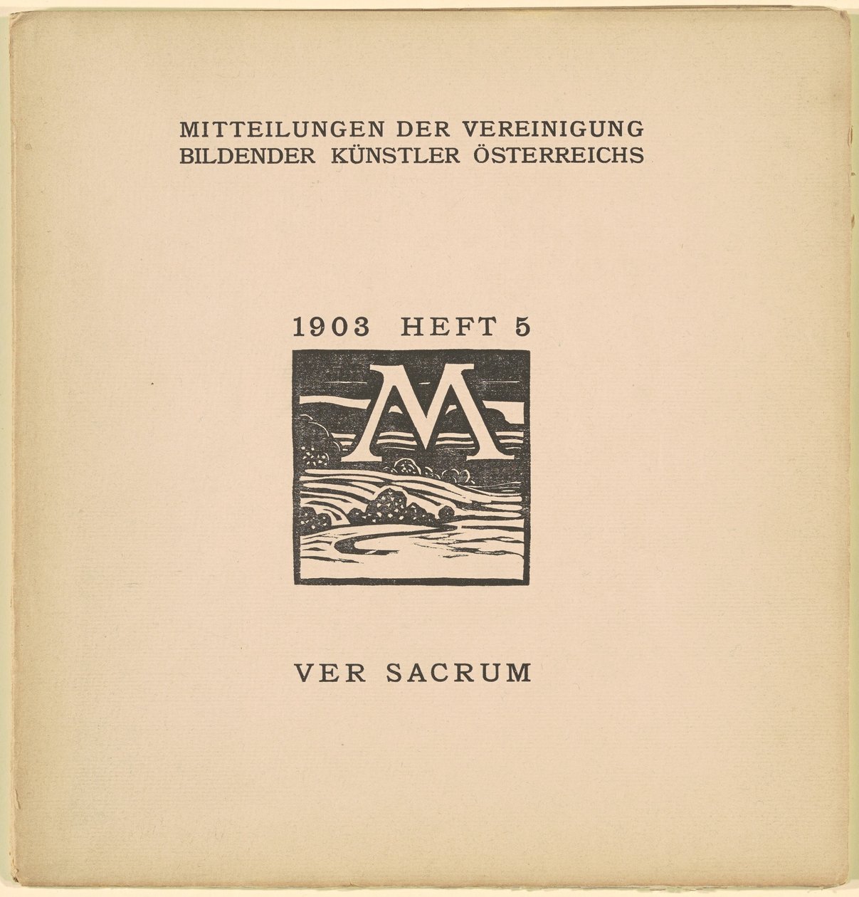 Ver Sacrum [6. ročník, číslo 5, březen 1903] od Karl Muller