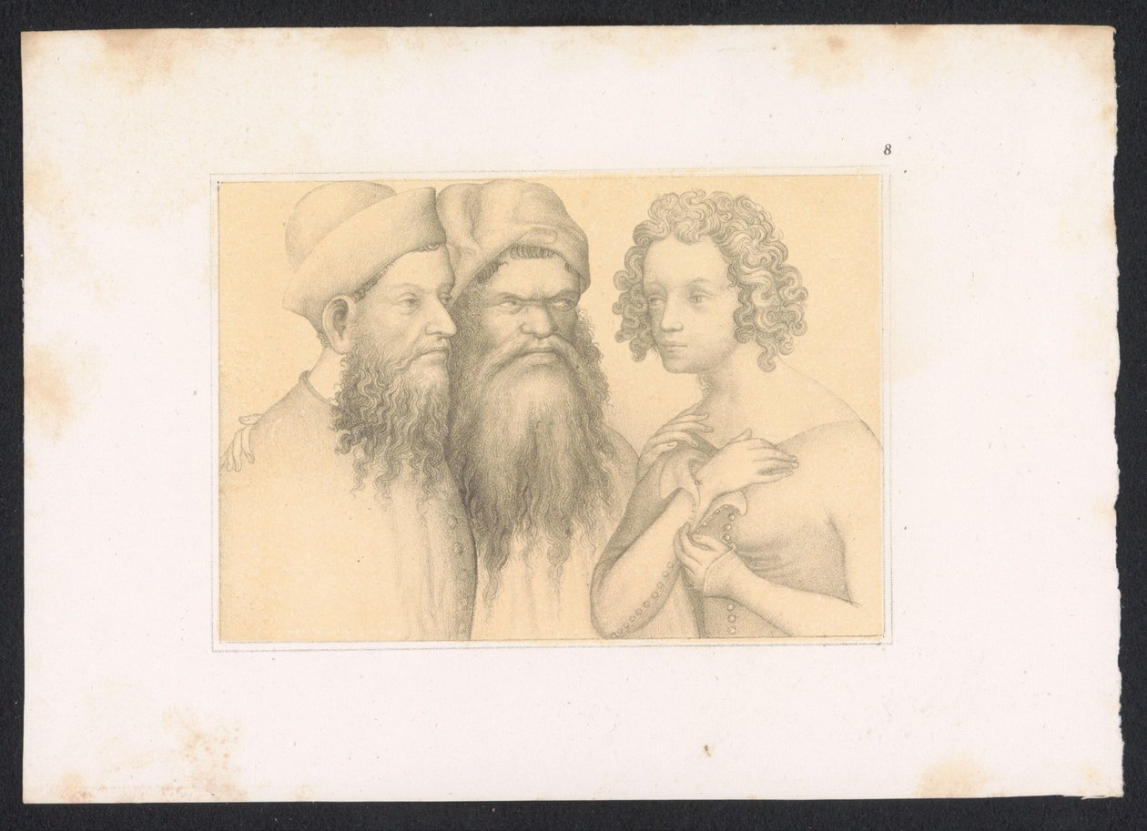 Susanna en de Ouderen Návrhy a studie holandského mistra z 15. století. Století. Na základě originálů uchovávaných v Královské knihovně v Berlíně (název série) od Karl Palzow