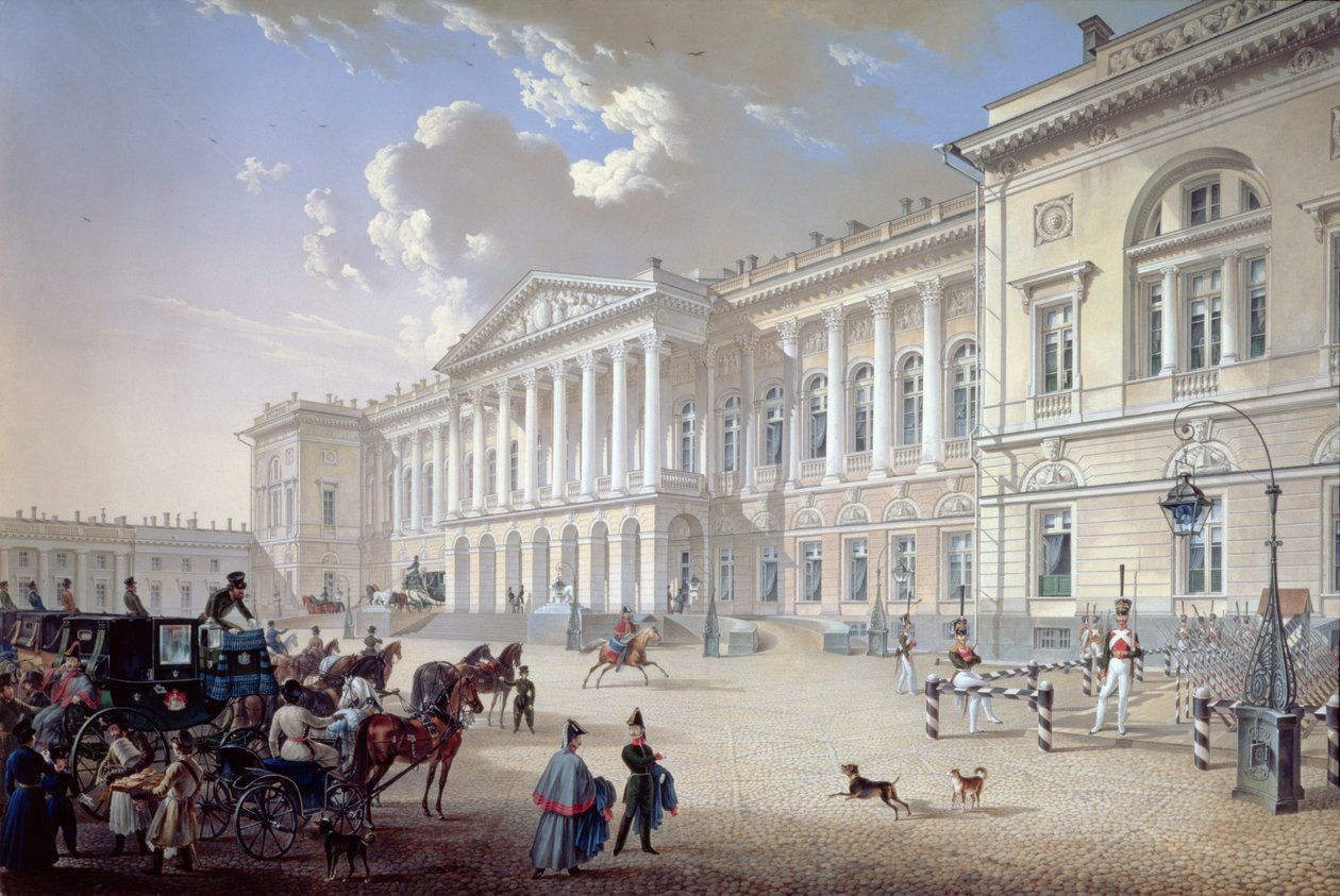 Michajlovský palác, Petrohrad, 1832 od Karl Pavlovich Beggrov