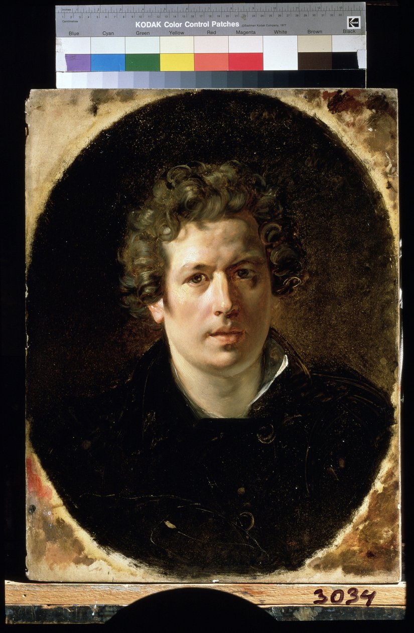 "Autoportrét"" Malba Karla Pavloviče Briullova (Bryullova) (1799-1852) kolem roku 1833 Státní ruské muzeum Petrohrad od Karl Pavlovich Bryullov