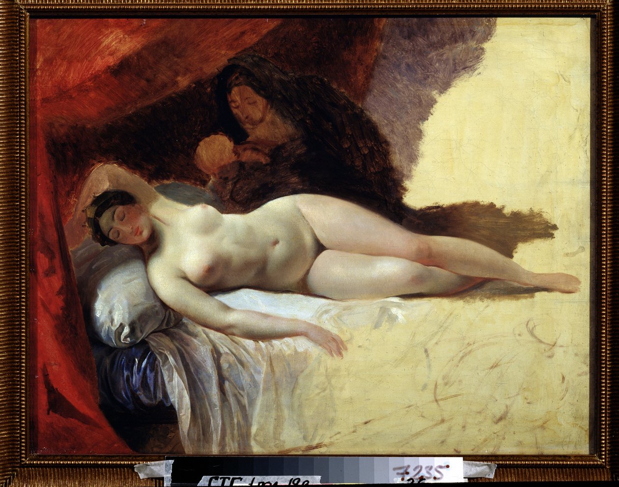 ""Spící Juno"" nebo ""Počátek Mléčné dráhy"" Malba Karla Briullova (Bryullova) (1799-1852) 1839-1845 Státní Treťjakovská galerie, Moskva od Karl Pavlovich Bryullov