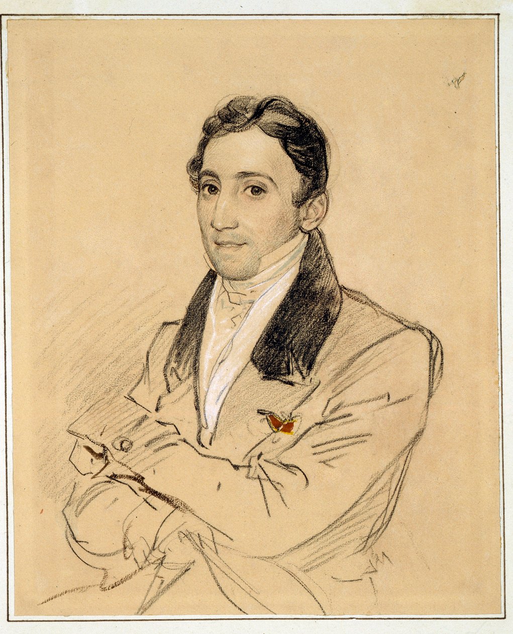 Portrét Francesca Domenica Guerrazziho (1804-1873), italského spisovatele - Dílo Karla Pavloviče Briullova (Brioullova) (1799-1852) od Karl Pavlovich Bryullov