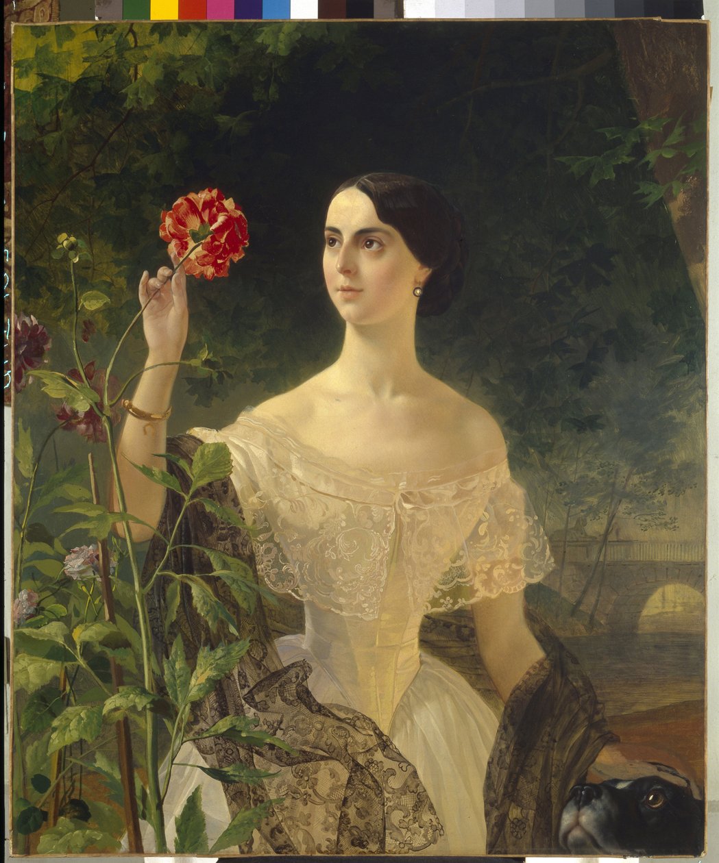 Portrét hraběnky Sophie Bobrinské, rozené Samoylové (1797-1866). Obraz Karla Pavloviče Briullova (Bryullov) (1799-1866), olej na plátně od Karl Pavlovich Bryullov