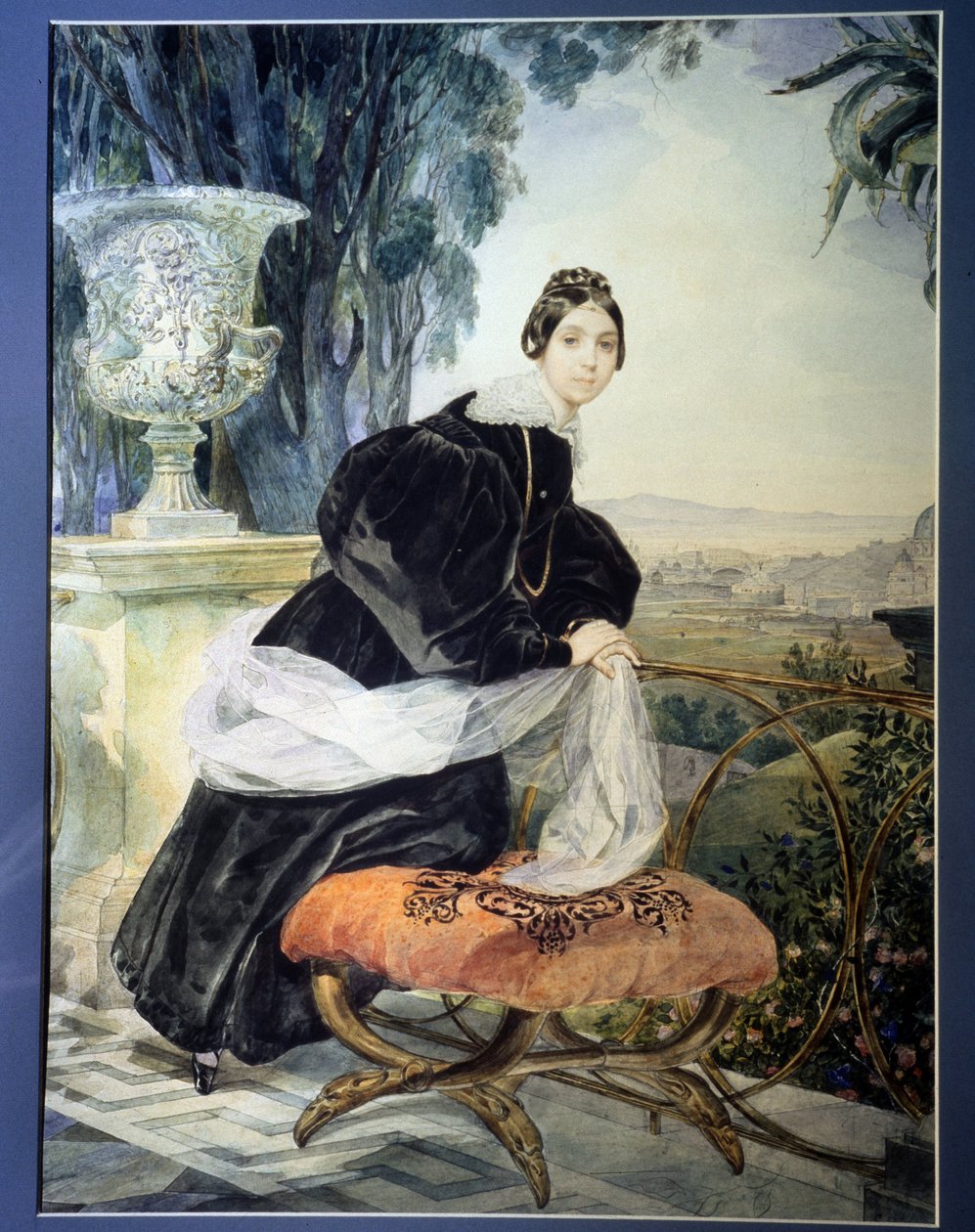 ""Portrét ruské velkovévodkyně Alžběty Saltykové (1802-1863)"" Malba Karla Pavloviče Briullova (Briullova) (1799-1852) 1833-1835 Státní ruské muzeum, Petrohrad od Karl Pavlovich Bryullov