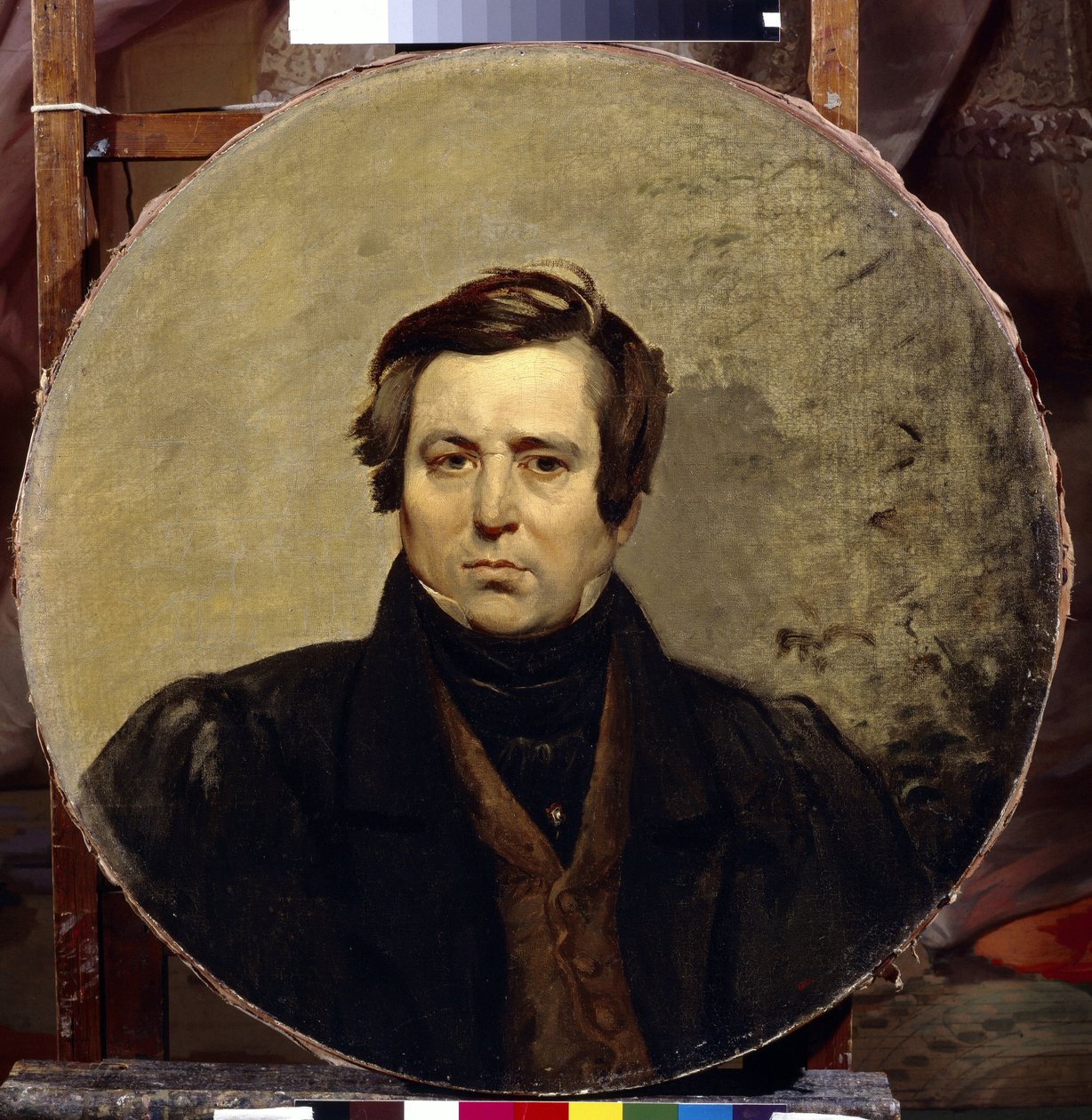 Portrét spisovatele Vasilije Ivanoviče Orlova (1792-1860). Obraz Karla Pavloviče Briullova (Bryullov) (1799-1852), olej na plátně od Karl Pavlovich Bryullov