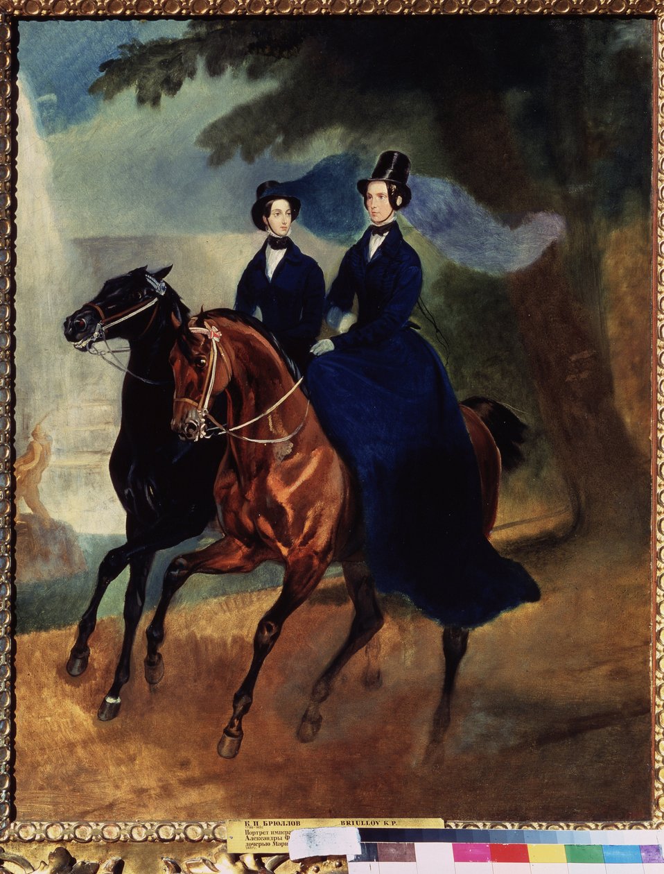 Portrét carevny Alexandry Fodorovny (1798-1860) s dcerou (Portrét carevny Alexandry Fjodorovny s dcerou) Malba Karla Pavloviče Briullova (Bryullov) (1799-1852) - Olej na plátně od Karl Pavlovich Bryullov