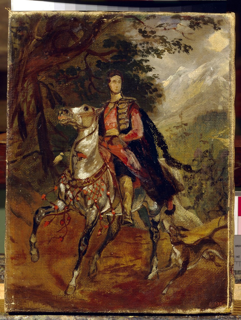 Portrét hraběte Anatole Nikolajeviče Děmidova (Demidoff), prvního prince ze San Donato (1812-1870). Obraz Karla Pavloviče Briullova (Bryullov) (1799-1852), olej na plátně, kolem roku 1831. Ruské umění od Karl Pavlovich Bryullov