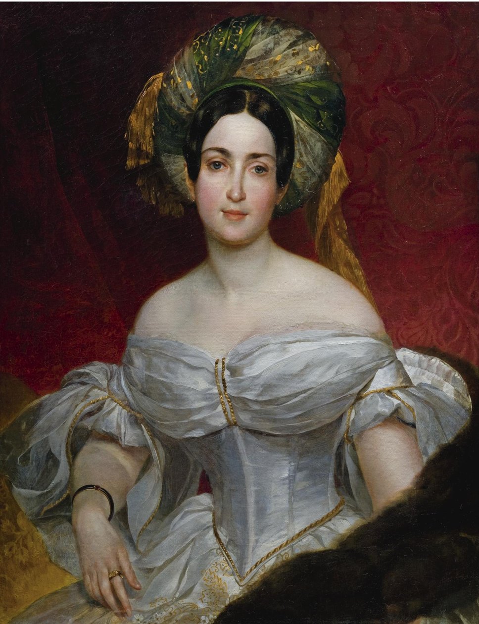 Portrét baronky Aurory Charlotty Demidové, rozené Stjernvall 1808-1902, 1837 od Karl Pavlovich Bryullov