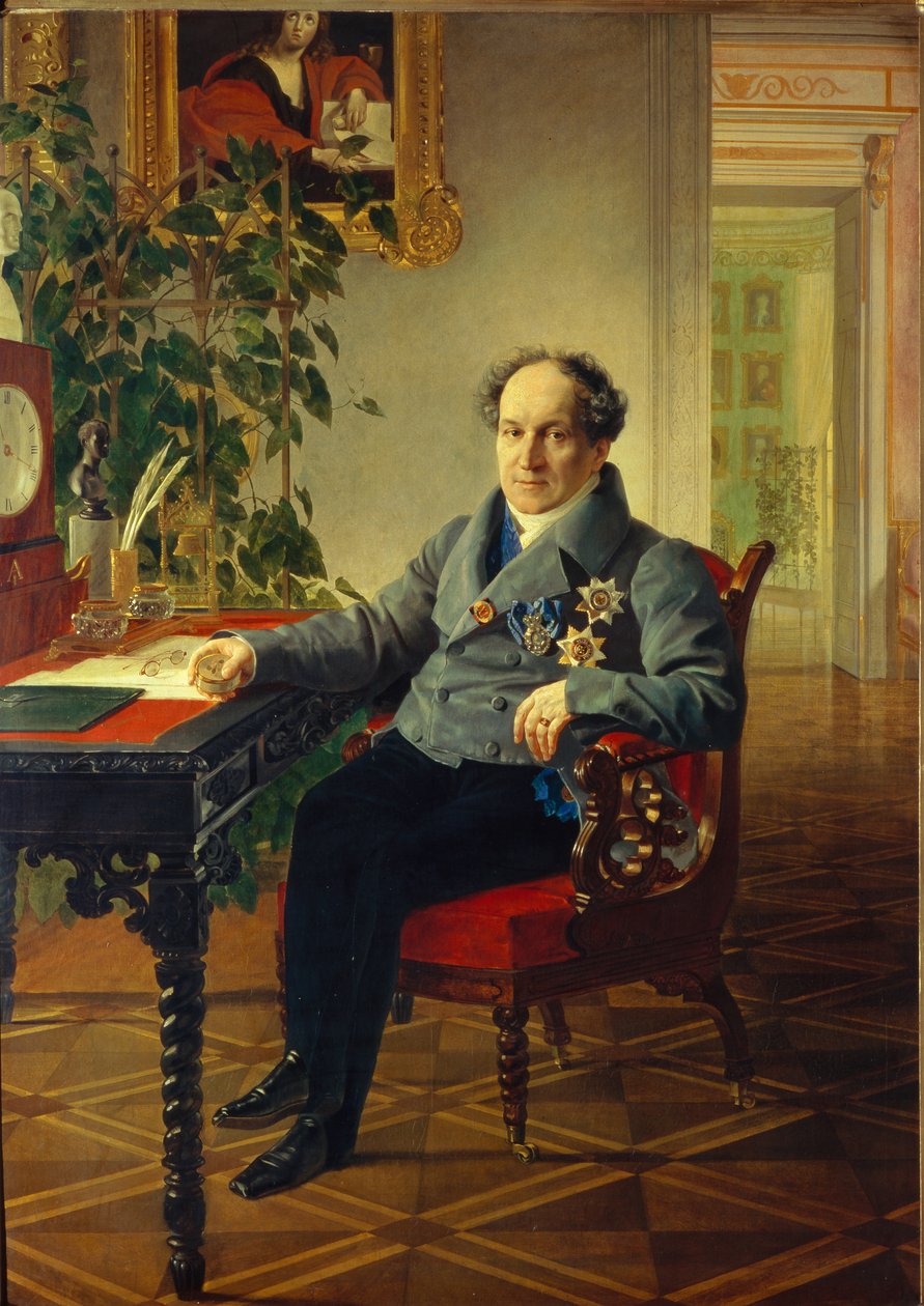Portrét prince Alexandra Nikolajeviče Golitsyna 1773-1844, 1840 od Karl Pavlovich Bryullov