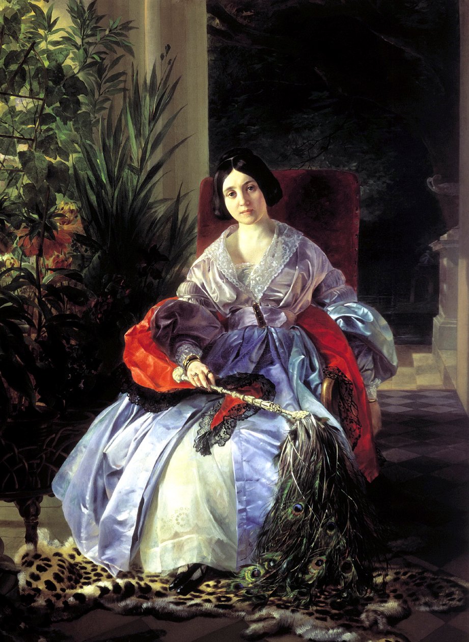 Portrét princezen Elizaveta Pavlovna Saltykov, 1841. od Karl Pavlovich Bryullov
