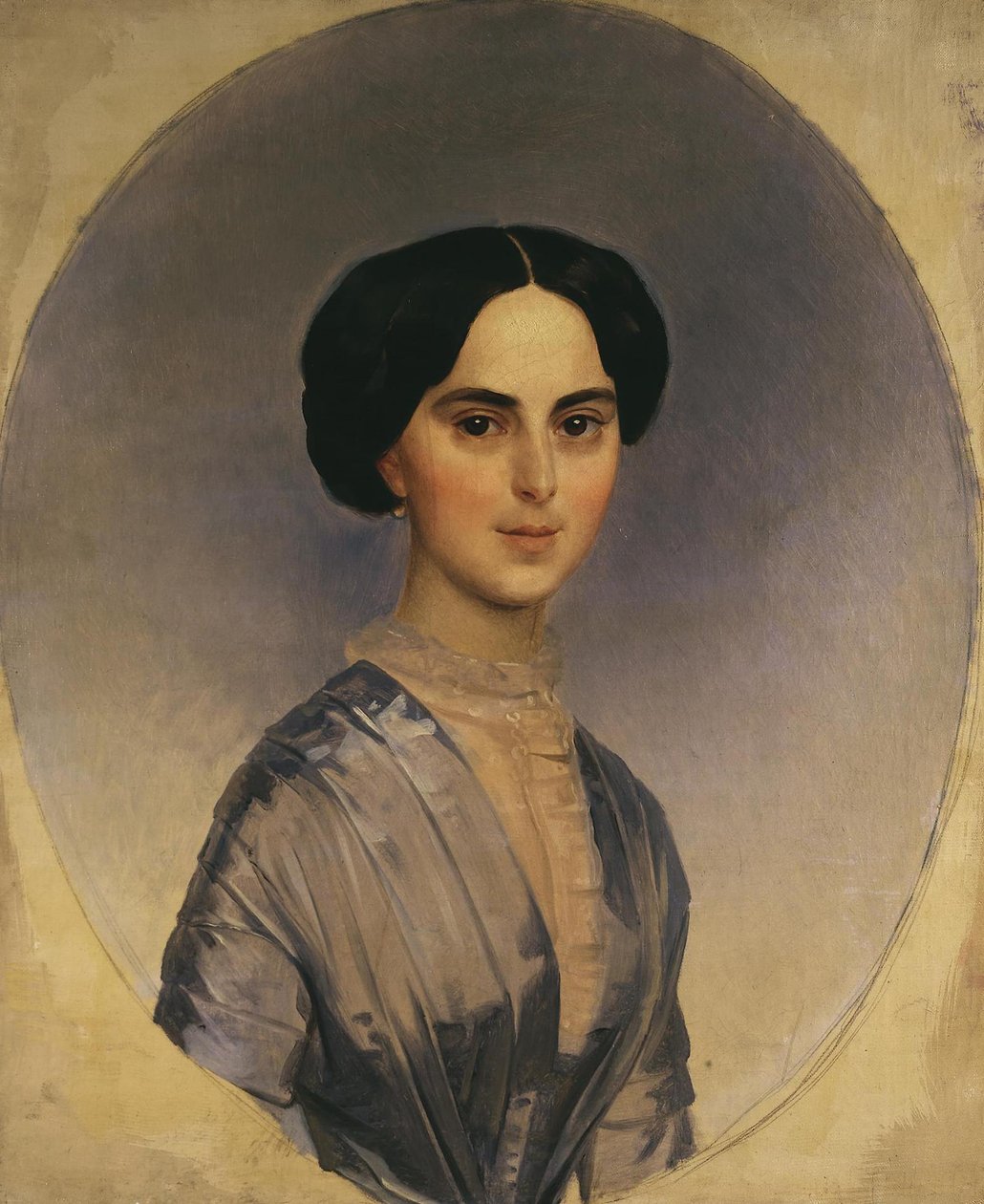 Portrét Sophie Andreyevna Bobrinskaya, rozené Shuvalova, 1846 od Karl Pavlovich Bryullov
