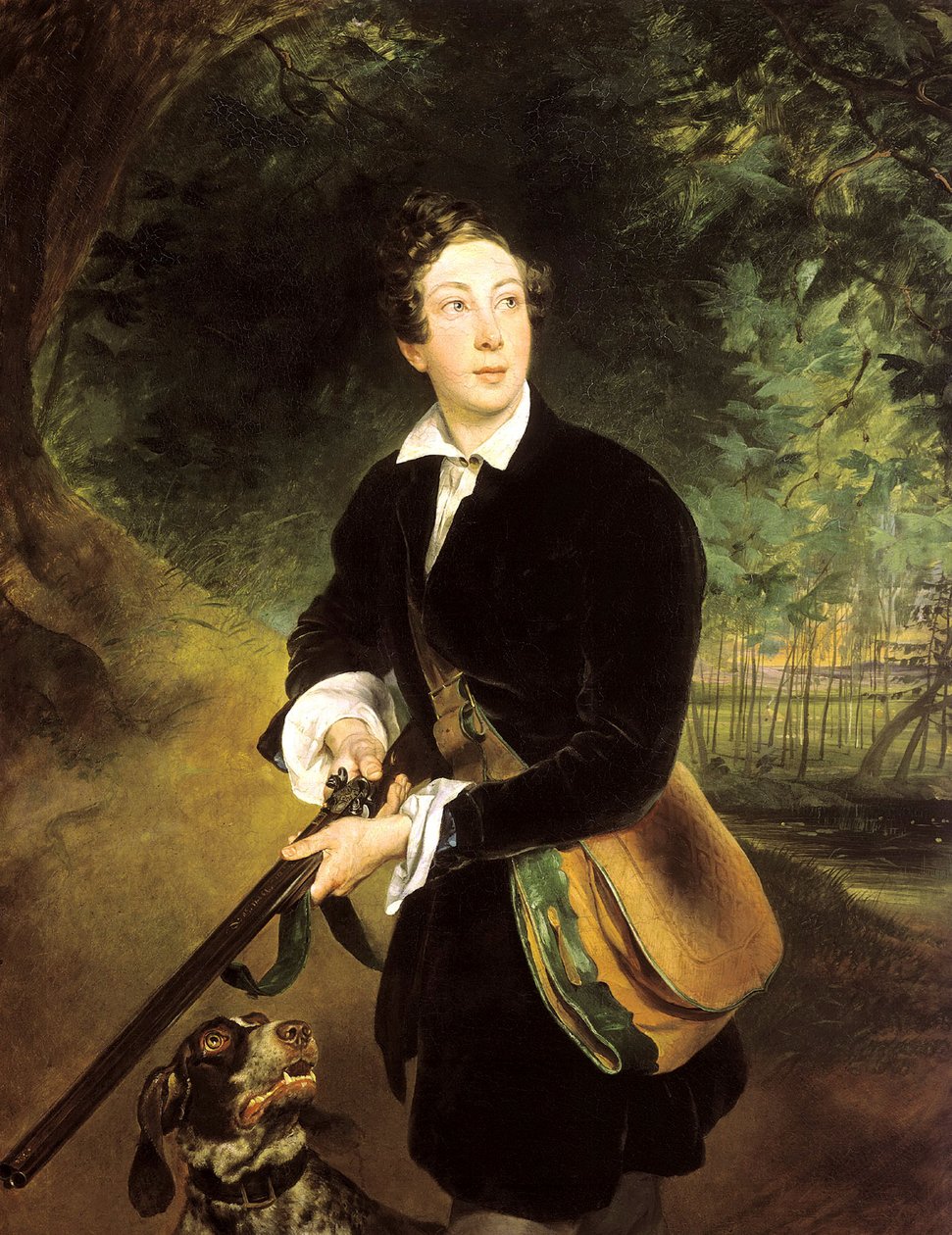 Portrét autora hraběte Alexeje Konstantinoviče Tolstého, 1817-1875, 1836. od Karl Pavlovich Bryullov