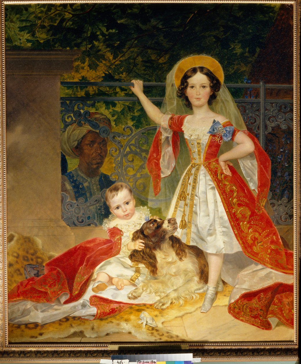 Portraits des enfants du Prince Volkonski (Portrét dětí prince Volkonského) - olej na plátně Karla Pavloviče Bryullova (Bryullova) (1799-1852) od Karl Pavlovich Bryullov