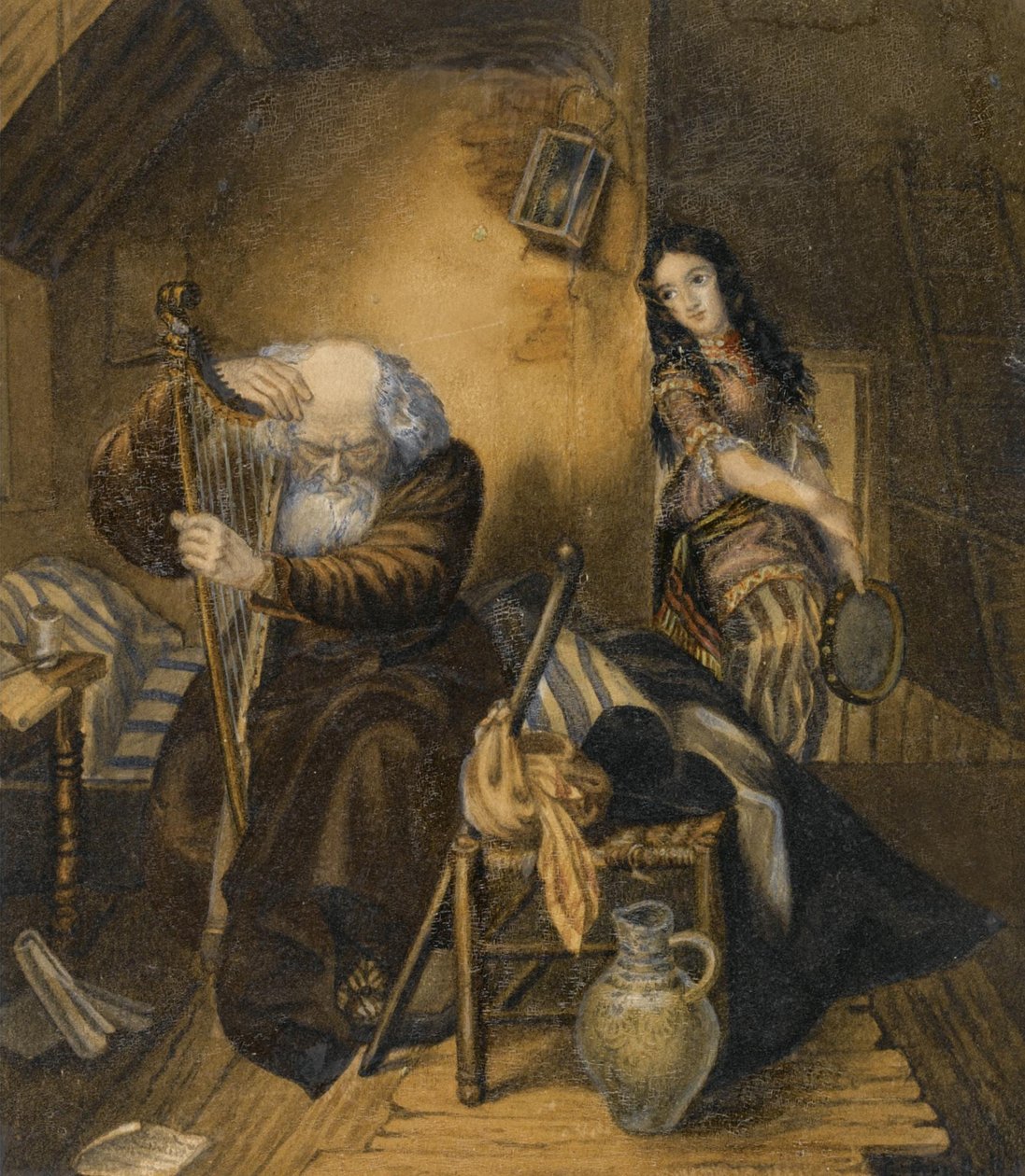 Ilustrace k románu Wilhelm Meisters Apprenticeship od Johanna Wolfganga von Goethe od Karl Pavlovich Bryullov