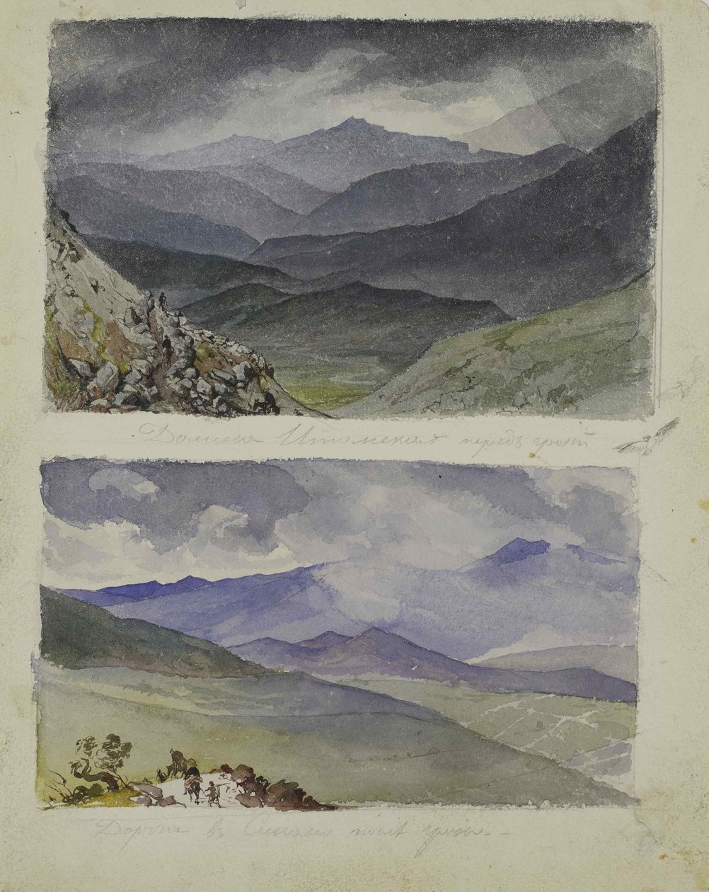 Cesta do Sinana po bouři, 1835. od Karl Pavlovich Bryullov