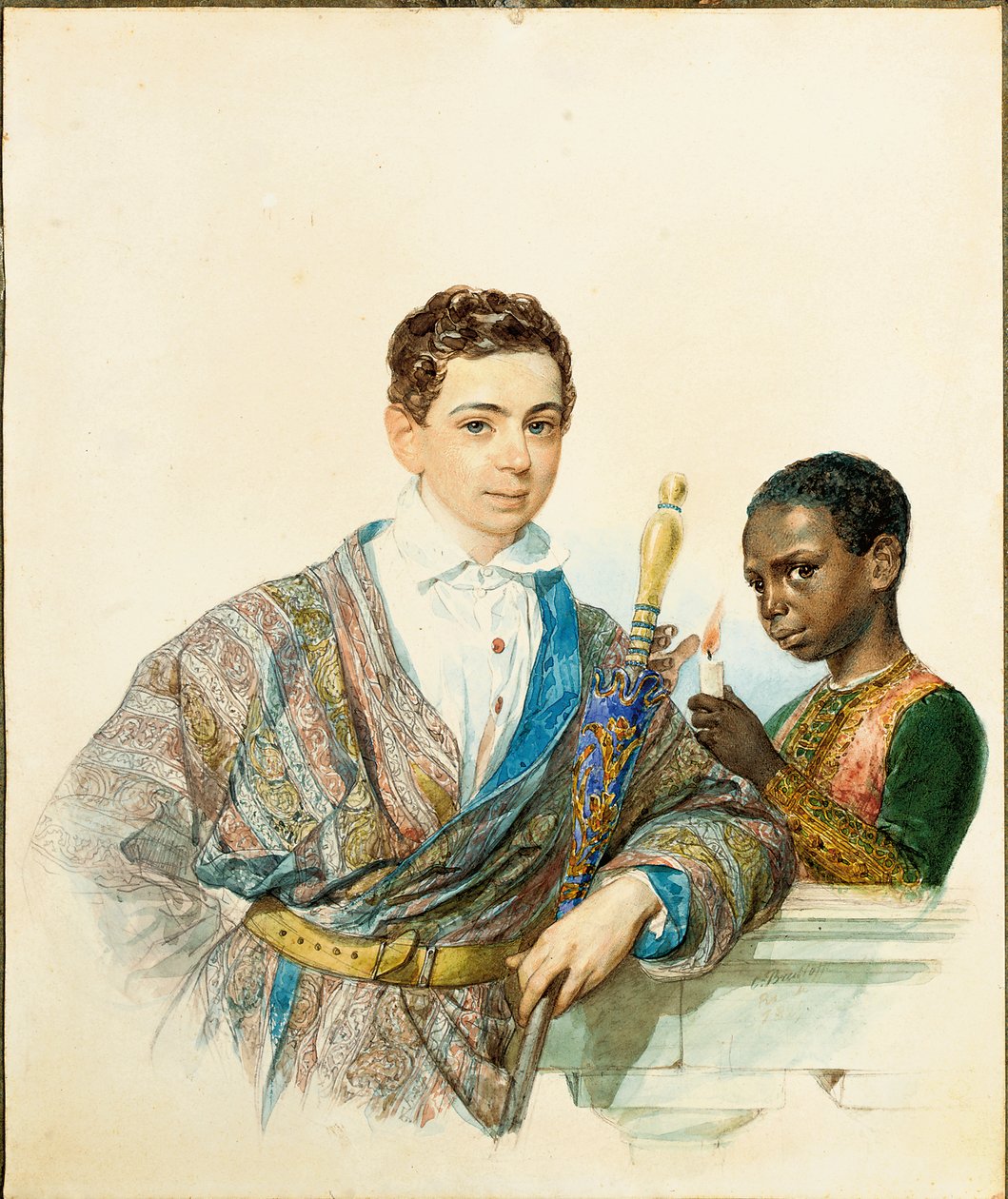 Portrét Anatola Demidoffa, prince ze San Donato, 1829 od Karl Pavlovich Bryullov