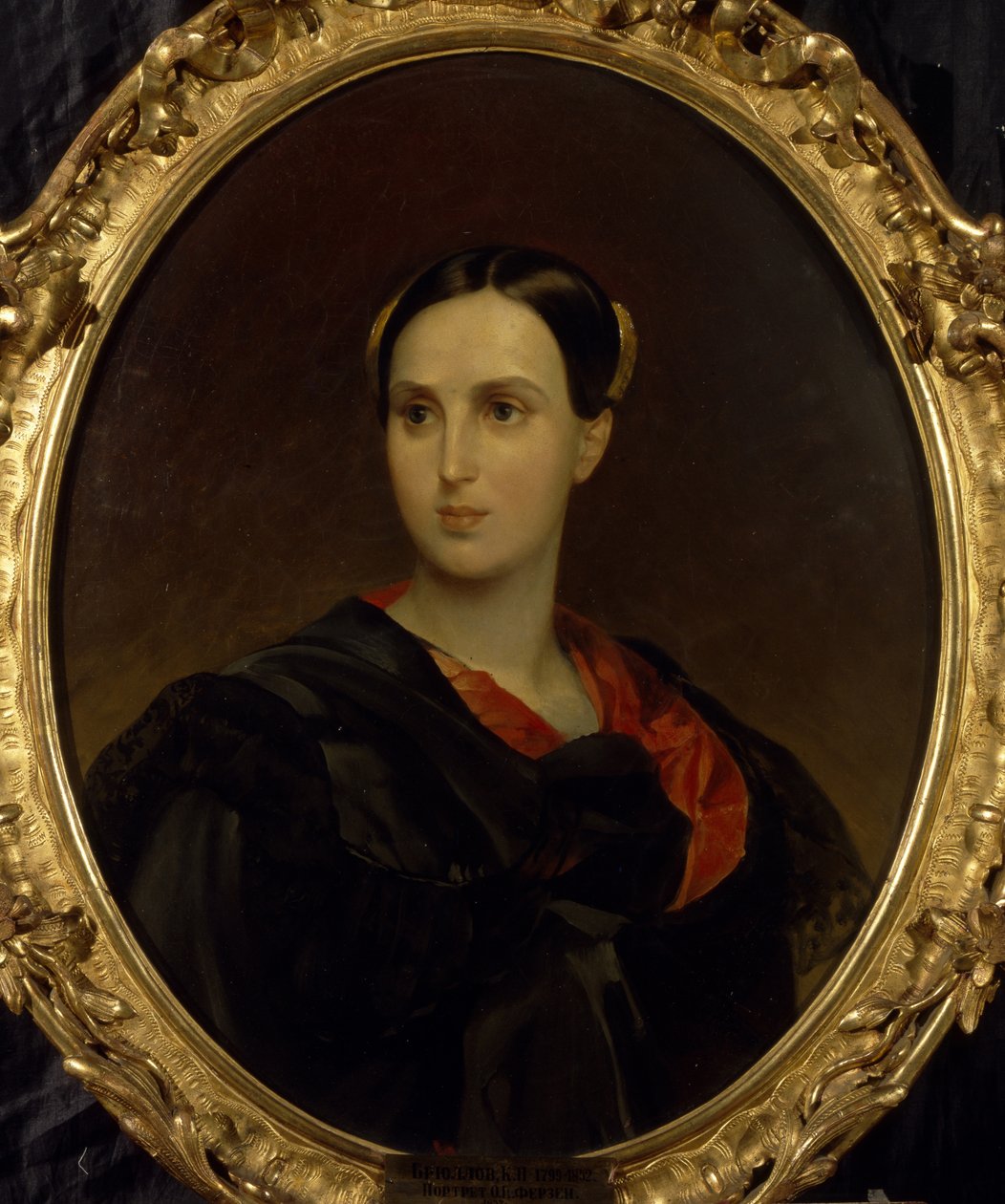Portrét Tsountes Olgy Pavlovny Fersen Stroganové 1808-1837, c. 1837 od Karl Pavlovich Bryullov