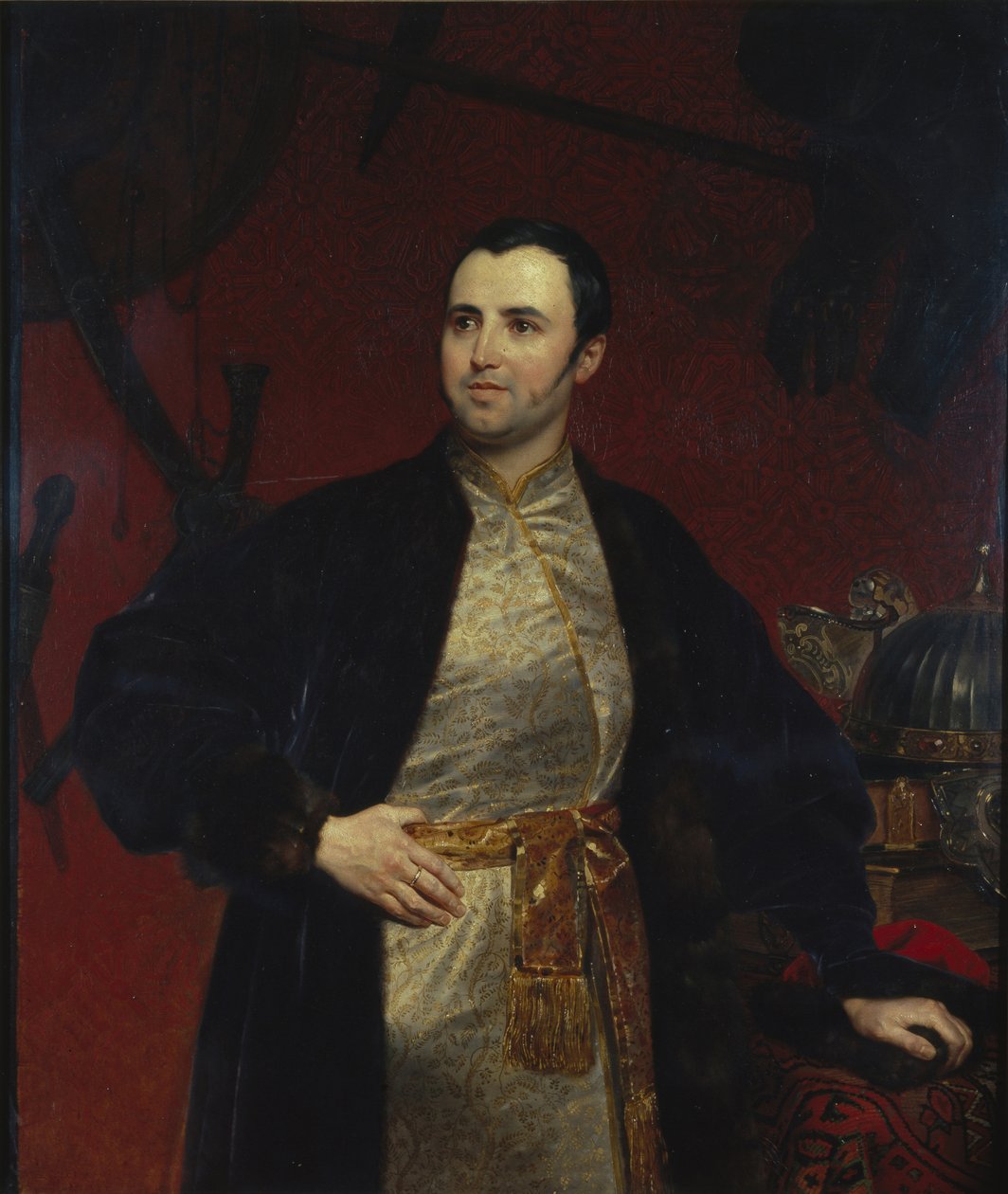 Portrét prince Michaila Andrejeviče Obolenskyho 1805-1873, 1846 od Karl Pavlovich Bryullov
