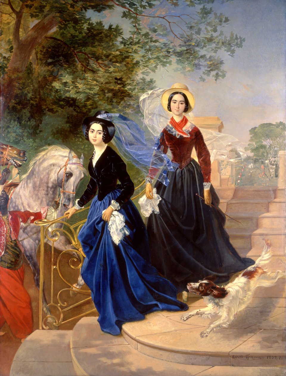 Portrét sester Shishmarevy od Karl Pavlovich Bryullov