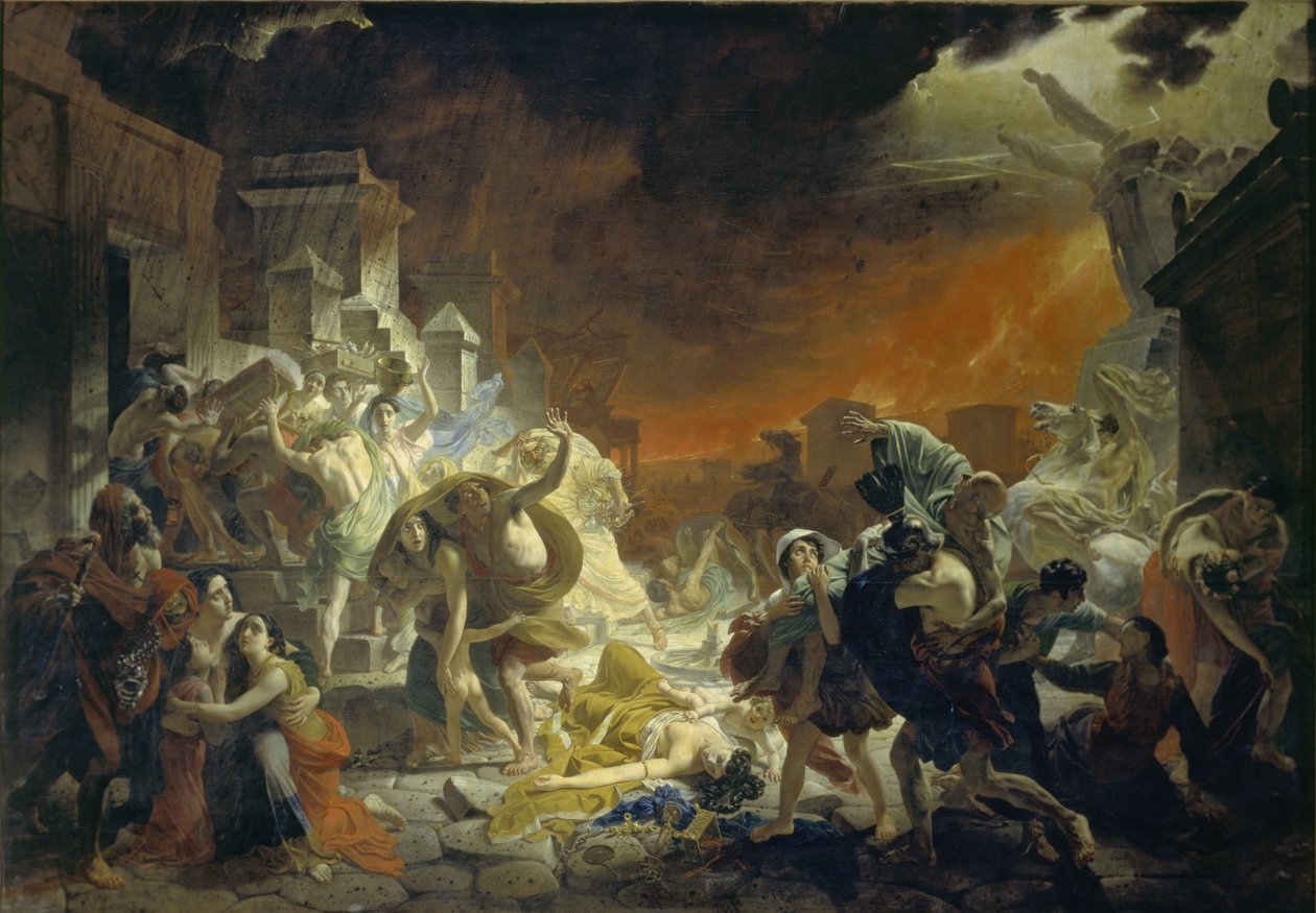 Poslední den Pompejí, 1833 od Karl Pavlovich Bryullov