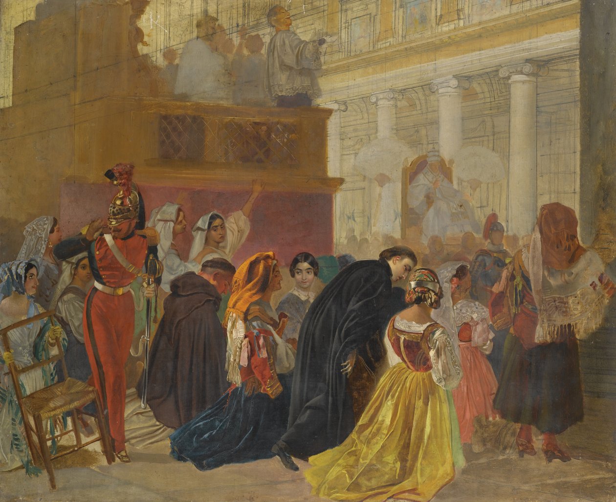Návrat papeže Pia IX do Říma, 1849 od Karl Pavlovich Bryullov