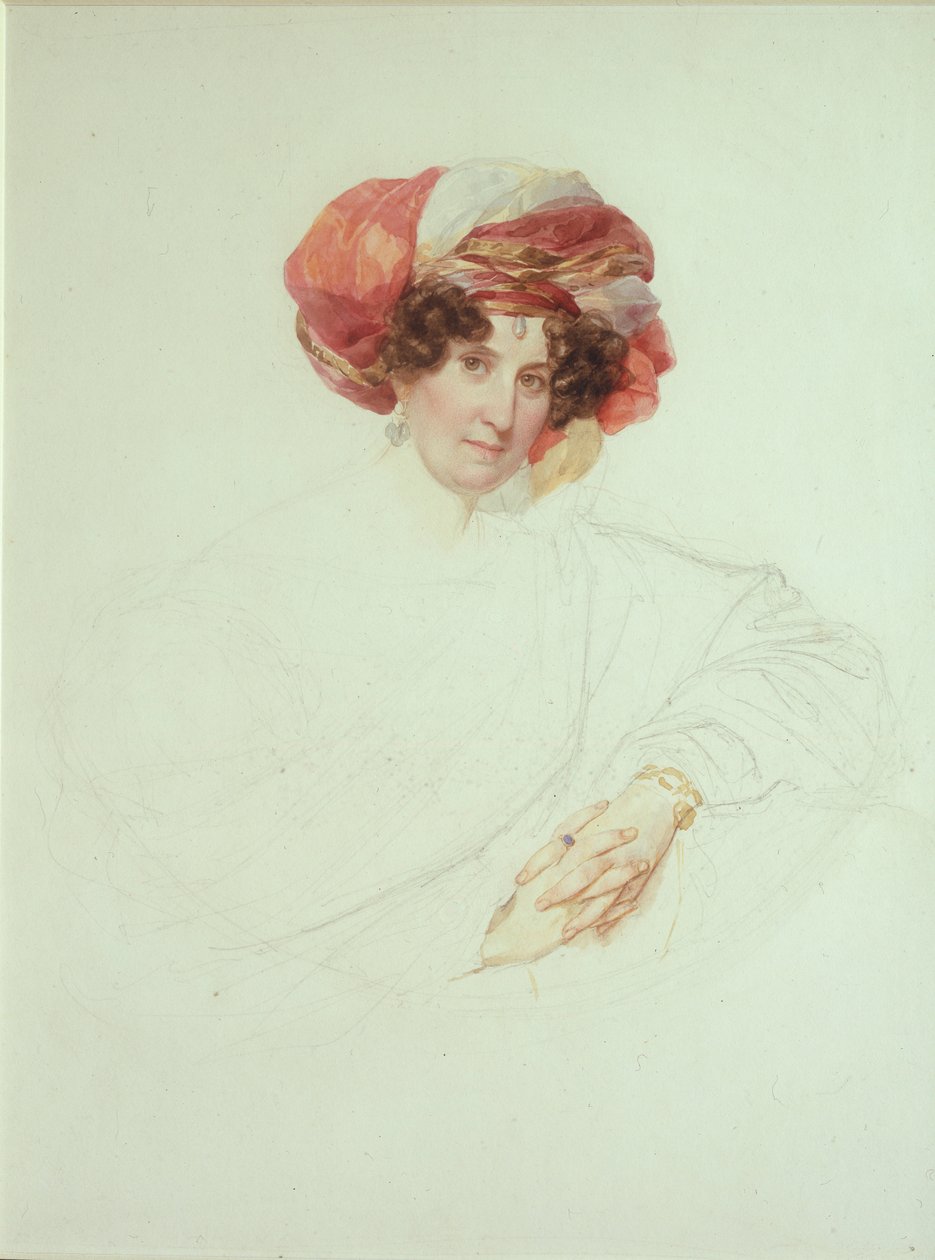 Žena v turbanu. Portrét hraběnky Marie Grigorjevny Razumovské 1772-1865, rozené Vjazemské, 1827-1830 od Karl Pavlovich Bryullov