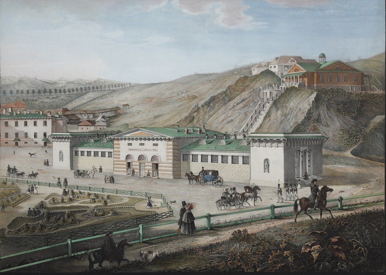 Kavkazské minerální prameny, polovina 19. století od Karl Petrovich Beggrov