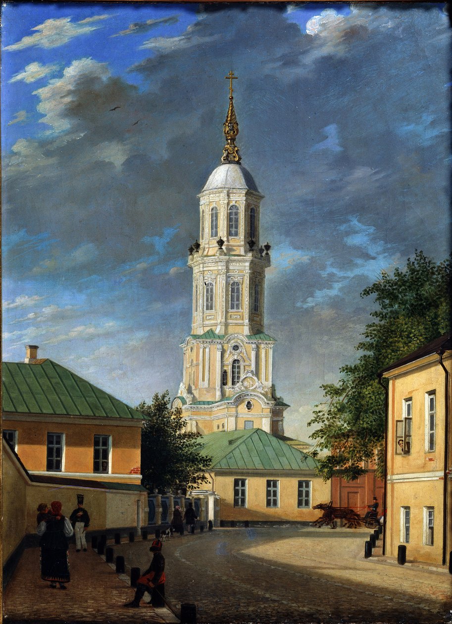 Krivokolenny Lane v Moskvě, 1843 od Karl Petrovich Bodri