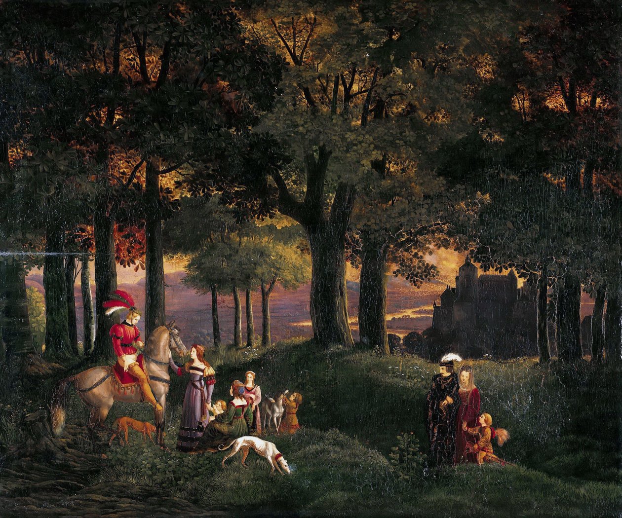 Německy: Der verirrte Ritter Ztracený rytíř od Karl Philipp Fohr