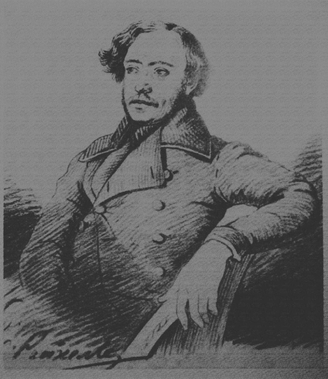 Nikolaj Platonovič Ogarev 1813-1877, str. 1840 od Karl Reichel