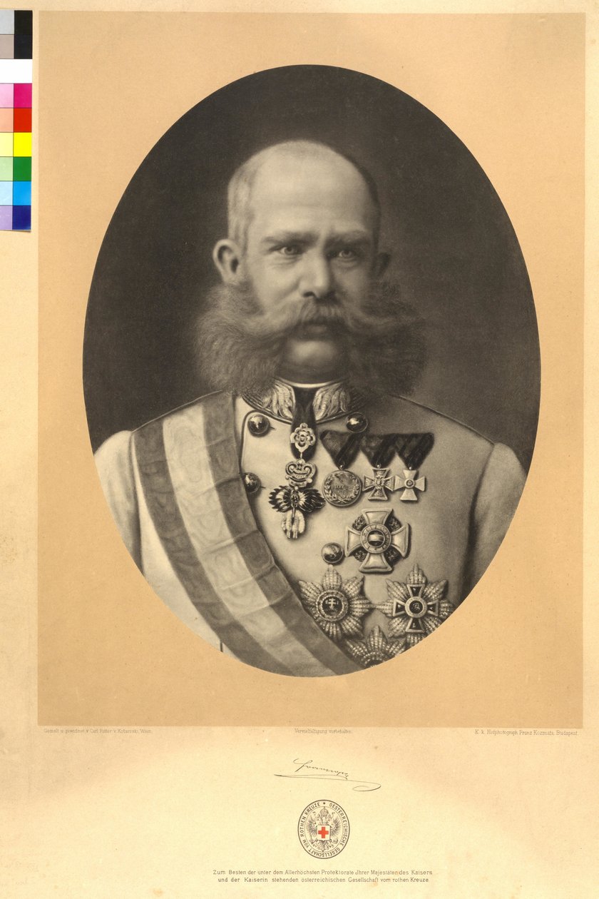Rakouský císař František Josef I. od Karl Ritter Von Kobierski