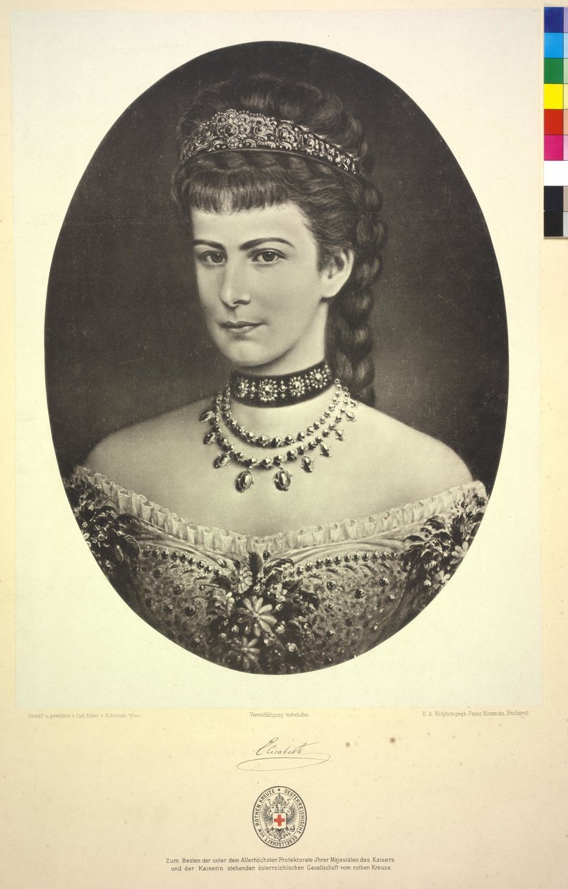 Rakouská císařovna Alžběta od Karl Ritter Von Kobierski