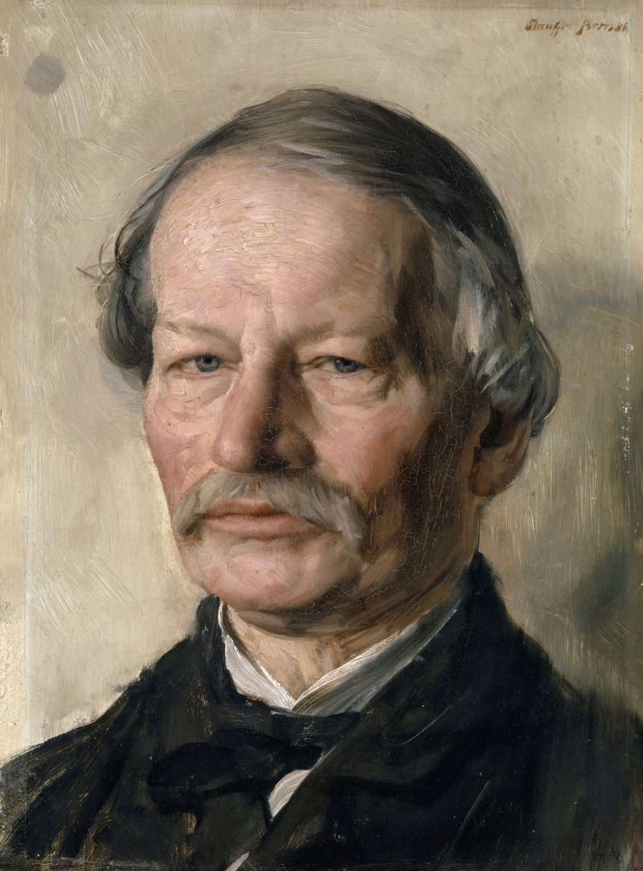 Portrét Gustava Freitaga 1816-1895, 1886. od Karl Stauffer Bern