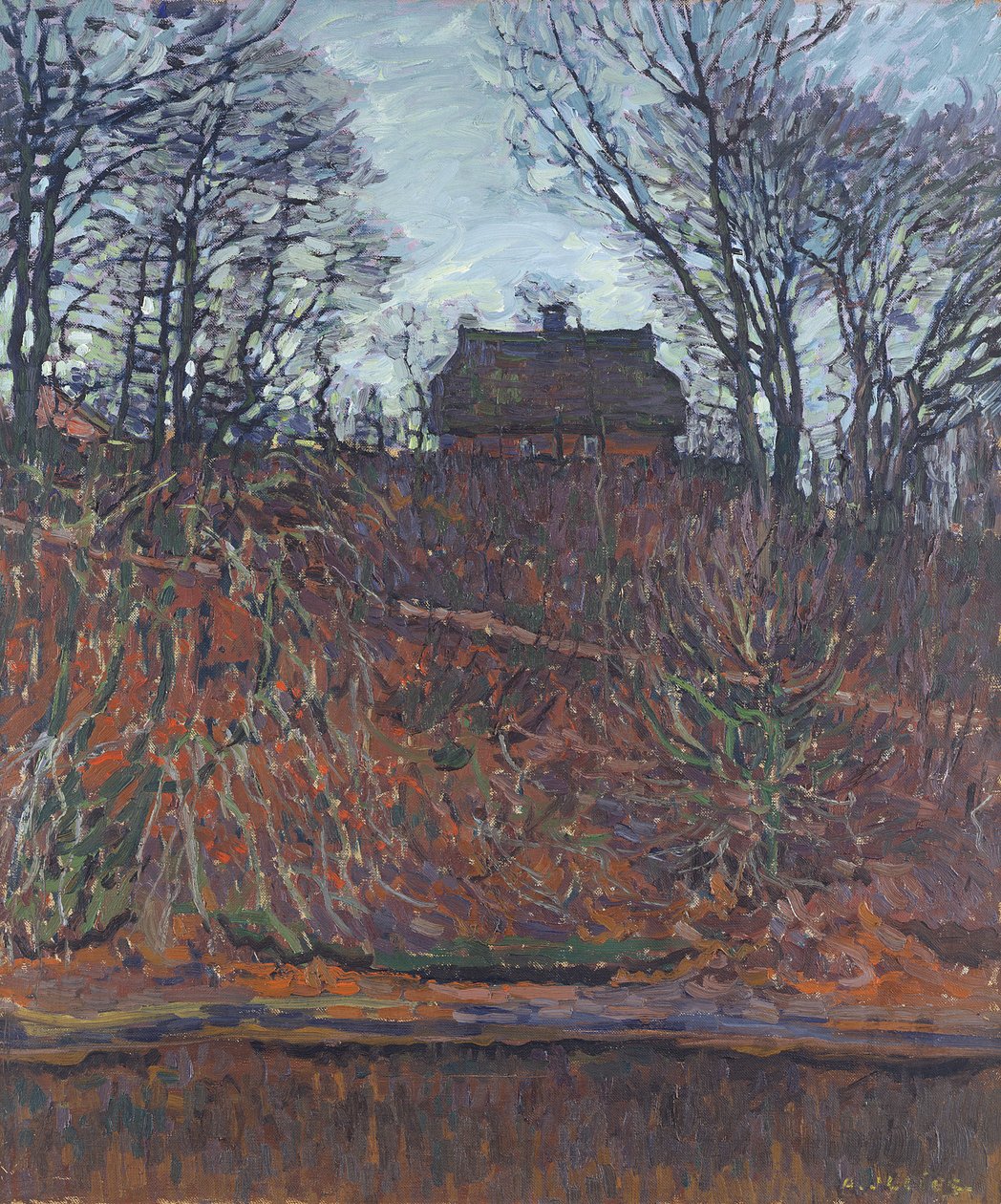 Osamělý dům od Karl Wilhelm Arthur Illies