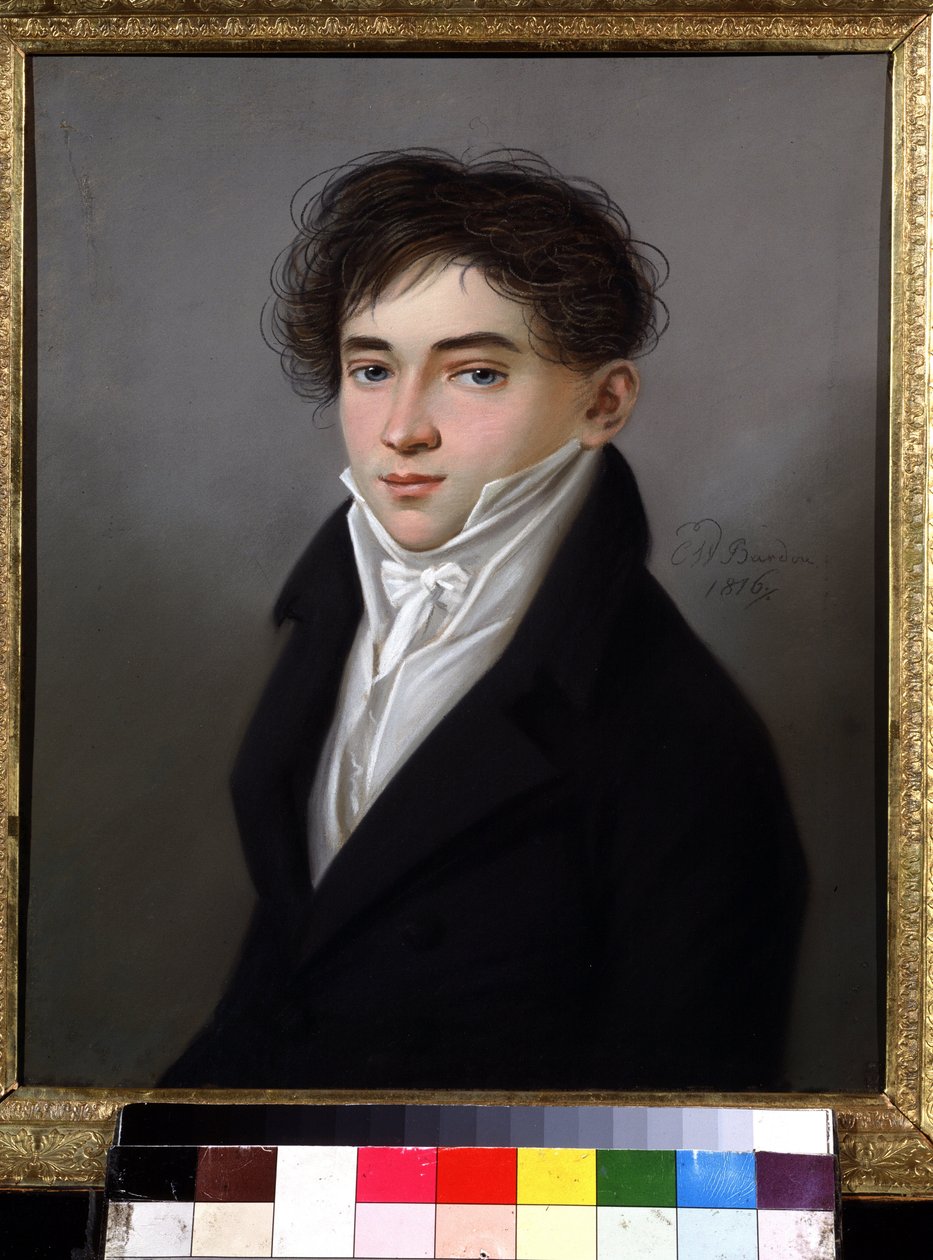 Portrét maršála šlechty Saratova A.S.Kiseleva. Obraz Karla Wilhelma Bardoua (1750-po 1842). Pastel na kartonu, 29,5 x 25,3 cm od Karl Wilhelm Bardou