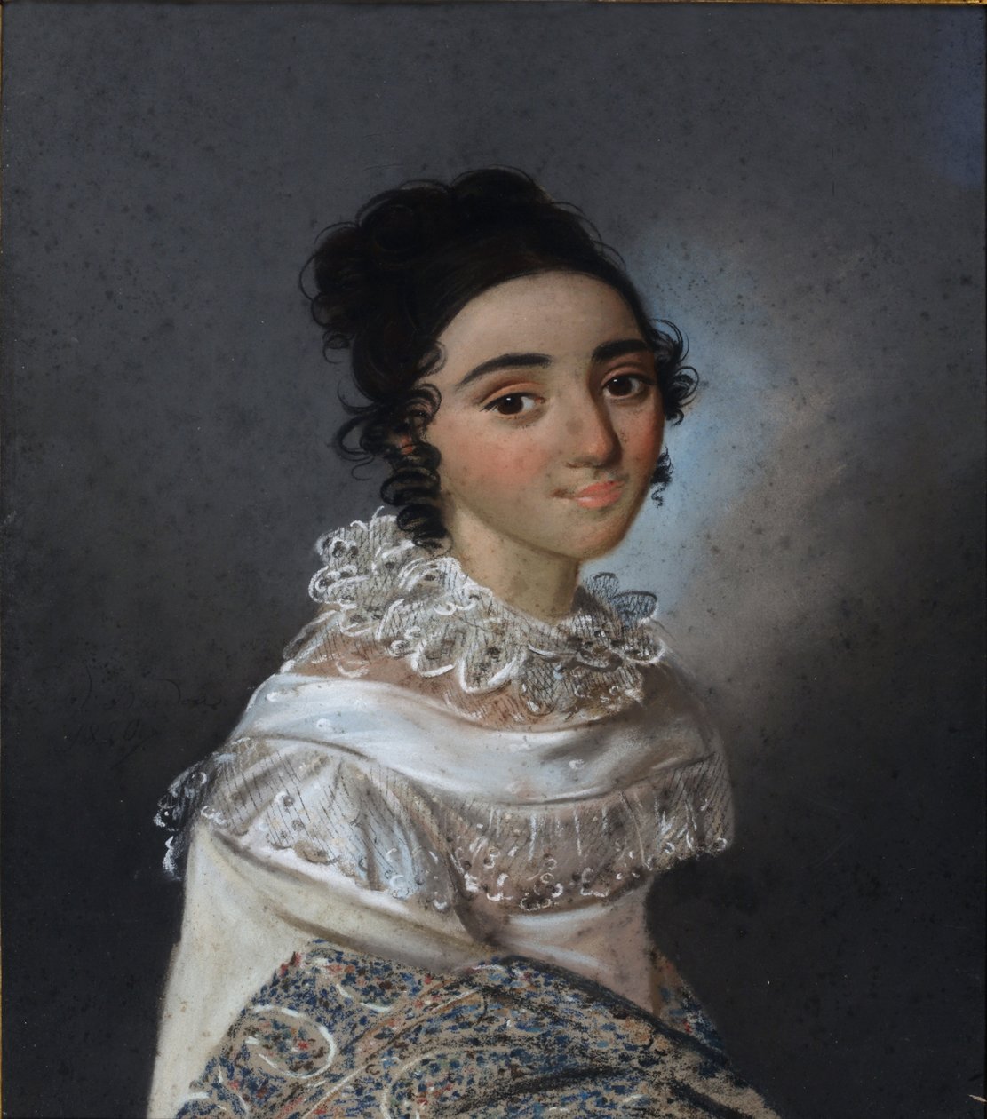 Portrét Jekatěriny Emmanuilovny Abamelik-Lazareva 1806-1880, rozené Manuk-Bey, 1820 od Karl Wilhelm Bardou