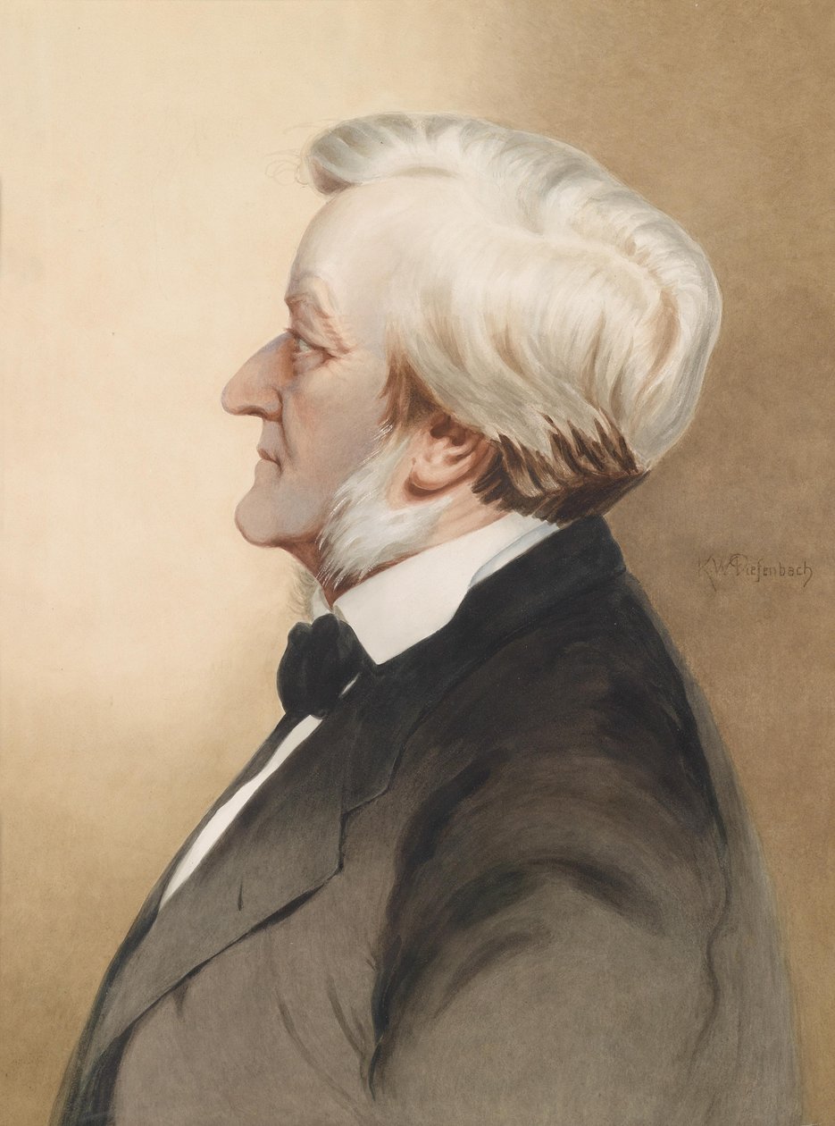 Portrét skladatele Richarda Wagnera 1813-1883, c. 1913 od Karl Wilhelm Diefenbach