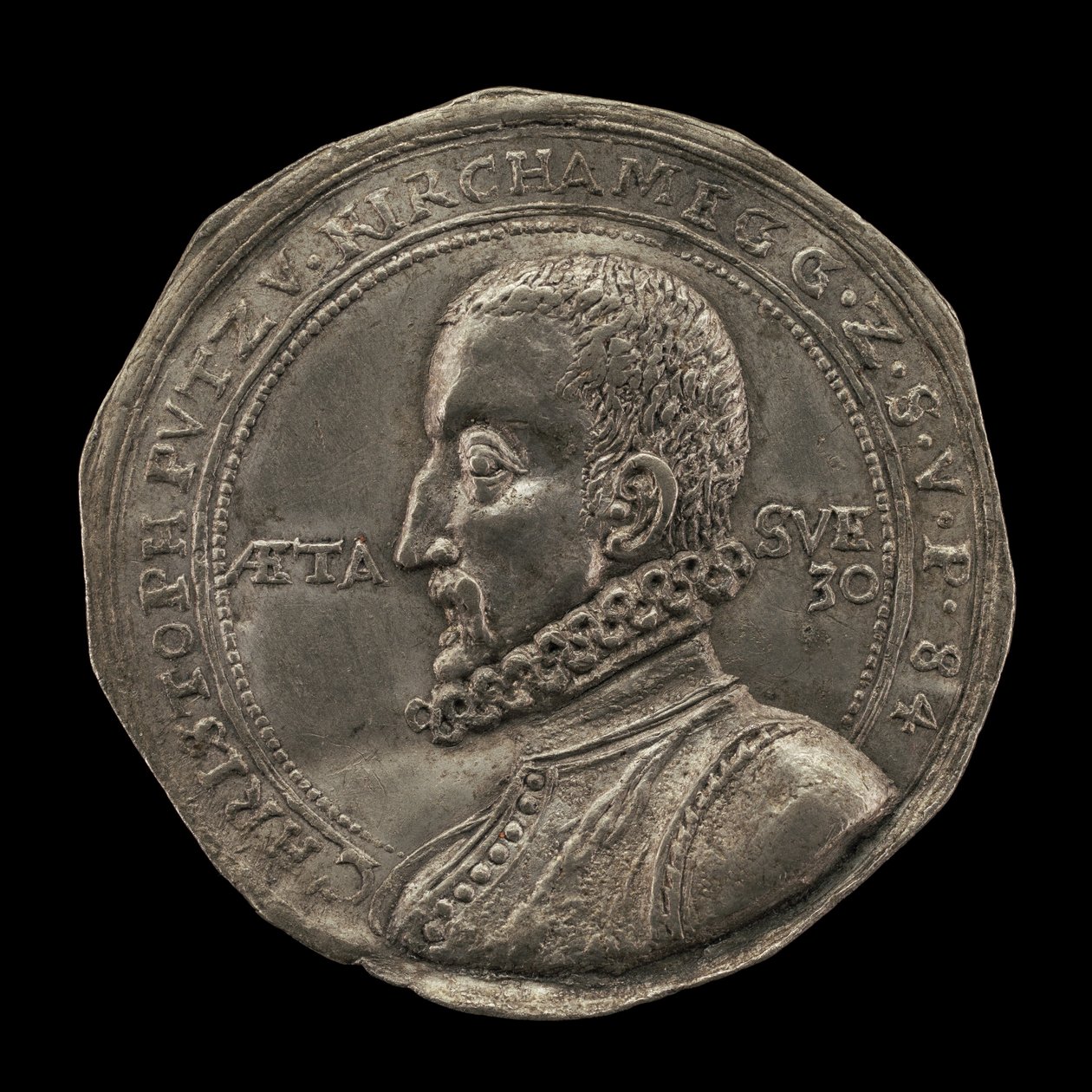 Christoph Putz von Kirchameg, mincmistr v Praze 1590, 1584. od Karl von Bieberstein