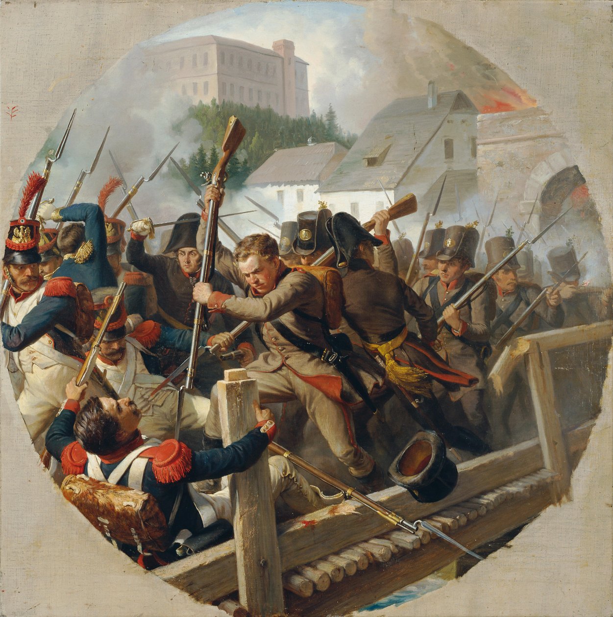 Setkání v Ebelsbergu v roce 1806 od Karl von Blaas