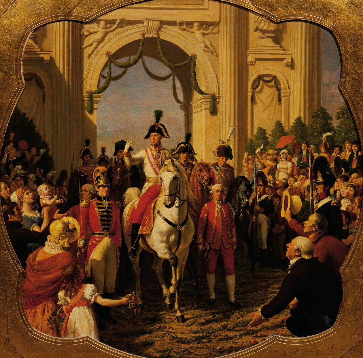 Vstup rakouského císaře Františka I. (II.) do Vídně v roce 1814 od Karl von Blaas