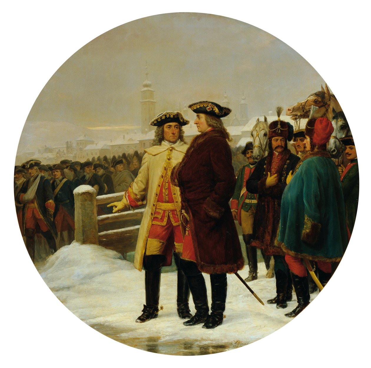 Kapitulace Lince v roce 1742 od Karl von Blaas