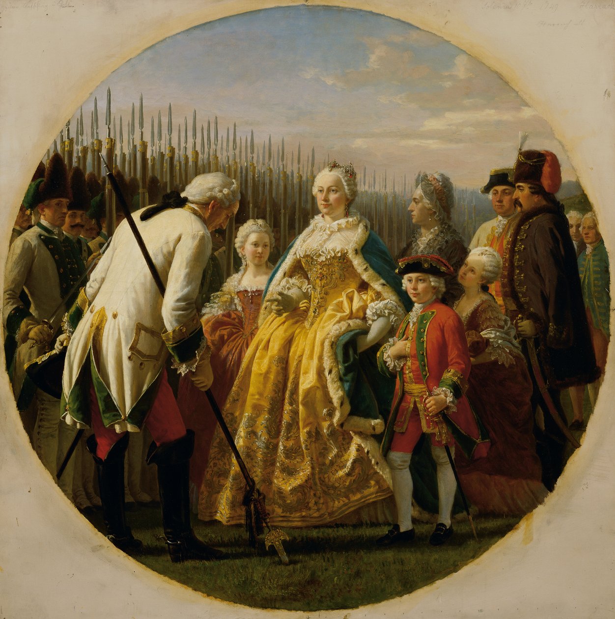 Návrh v Solenau v roce 1749 od Karl von Blaas