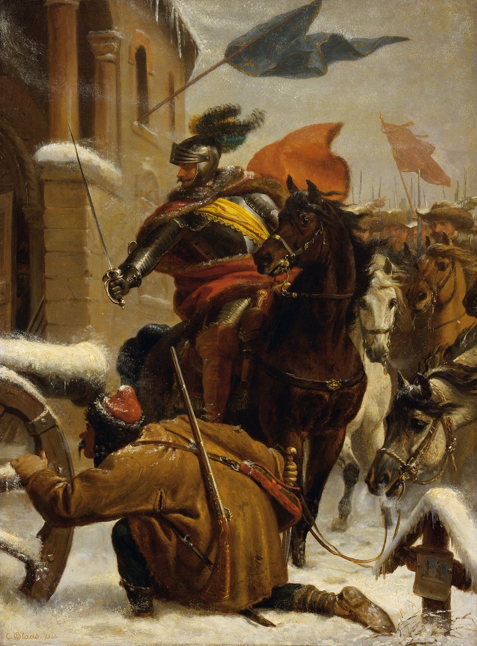 Nájezd Johanna de Wertha u Tuttlingenu v roce 1643 od Karl von Blaas