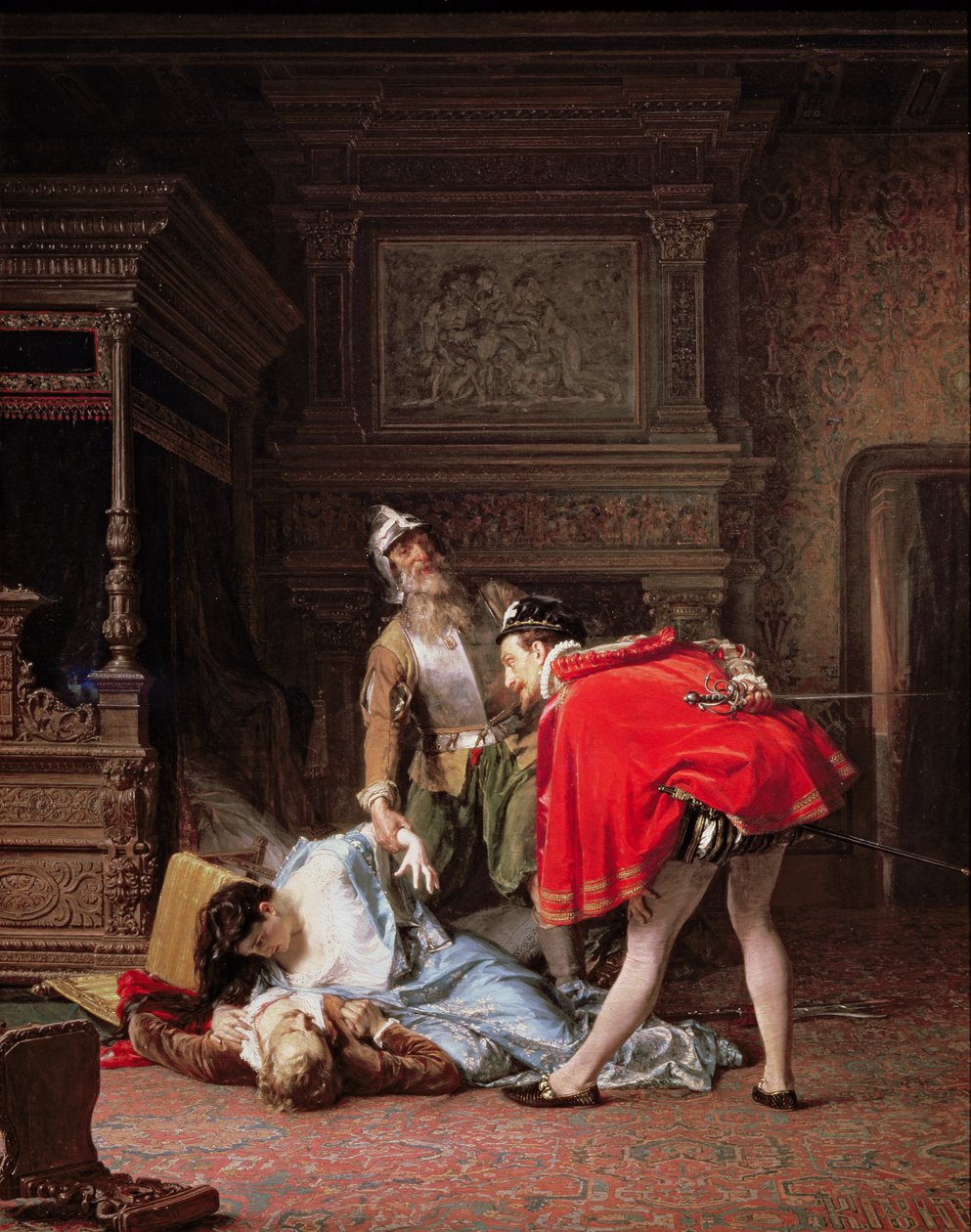 Scéna z Bartolomějské noci, 1870 od Karlis Fridikh Huns