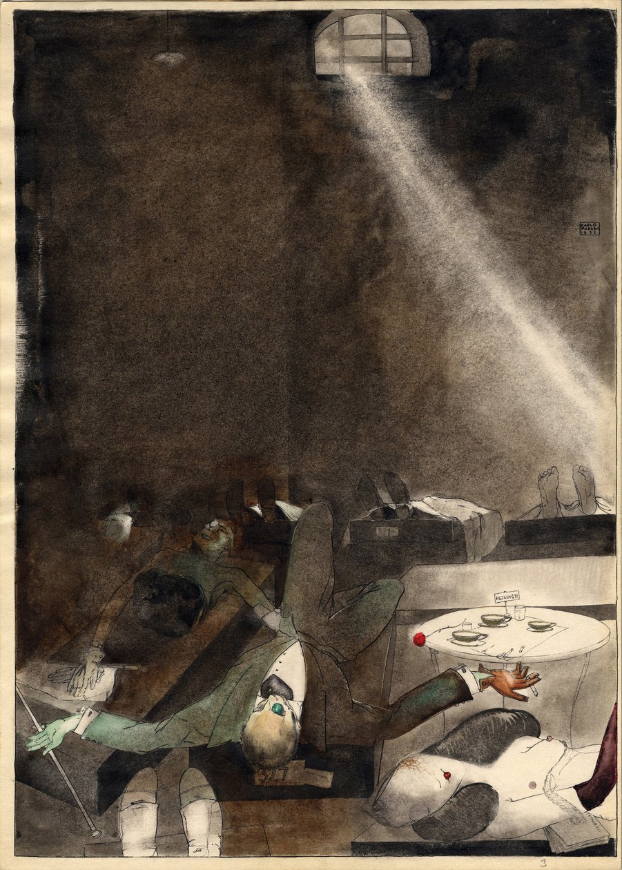 Čaj o páté v márnici, 1935 od Karlis Padegs