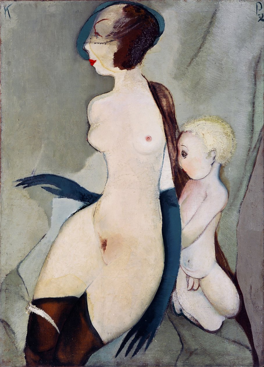 ""Madone de la rue Marijas a Riga, Lettonie"" (Madona z ulice Marijas) Peinture de Karlis Padegs (1911-1940) - 1932 - Olej na plátně Rozměr 94x68 cm Státní muzeum umění Lotyšské republiky, Riga od Karlis Padegs